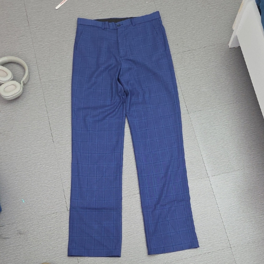 Men's Blue Checkered Pants